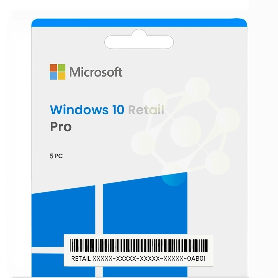 Windows 10 Pro Retail - 5 PC