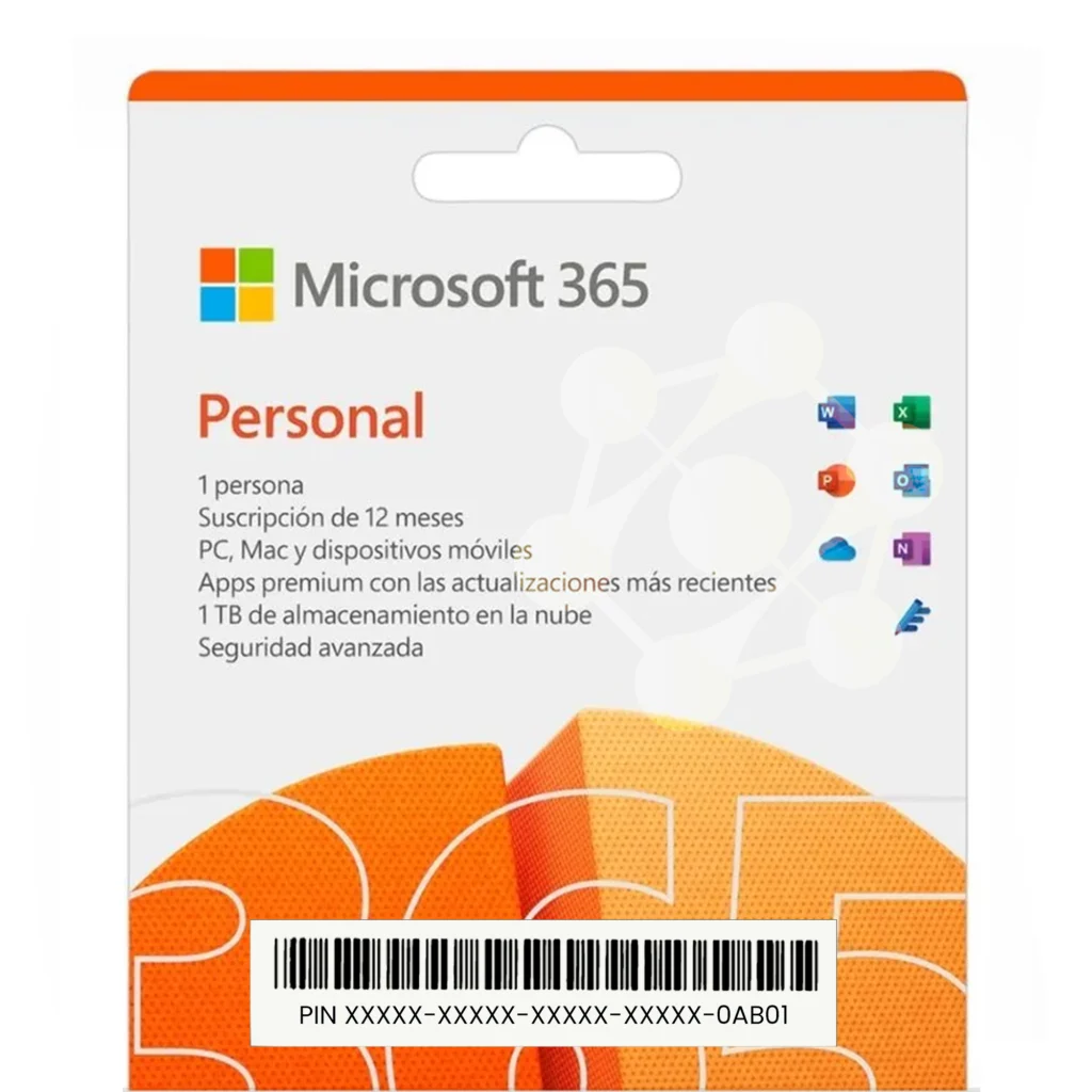 Office 365 Personal 1 Año - 5 Dispositivos