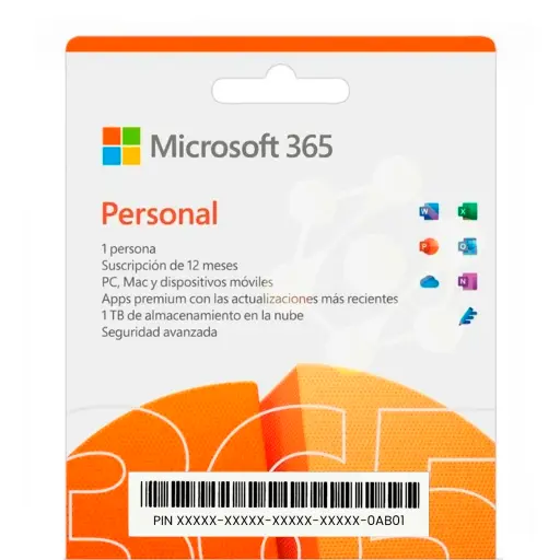 [OFFP1Y] Office 365 Personal 1 Año - 5 Dispositivos